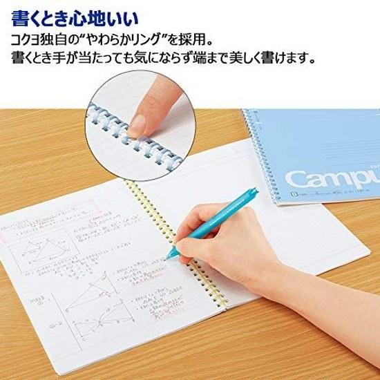 KOKUYO Campus Soft Ring Notebook Dot B Rule 40 Sheets B5 Set 5 S-S111BTX5CSET