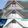 333LED Solar Light 333led IP44 Waterproof Outdoor Indoor Solar Garden Lamp With Adjustable Head Wide Lighting Angle With 3 Mode