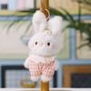 Plush Bunny Keychain With Pp Cotton Filling For Gift And Decoration