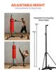 Heavy Duty Punching Bag Frame Boxing Fitness Stand Steel Adjustable Height