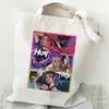 KPOP Demon Hunter Group Printed Canvas Bag Spot Women's Daily Handbag Shopping Bag KTY