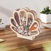 Seashell Display Box Wooden Seashell Organizer Elegant Jewelry Organizer Trinket Storage Shelf Decor For Small Starfish Rings