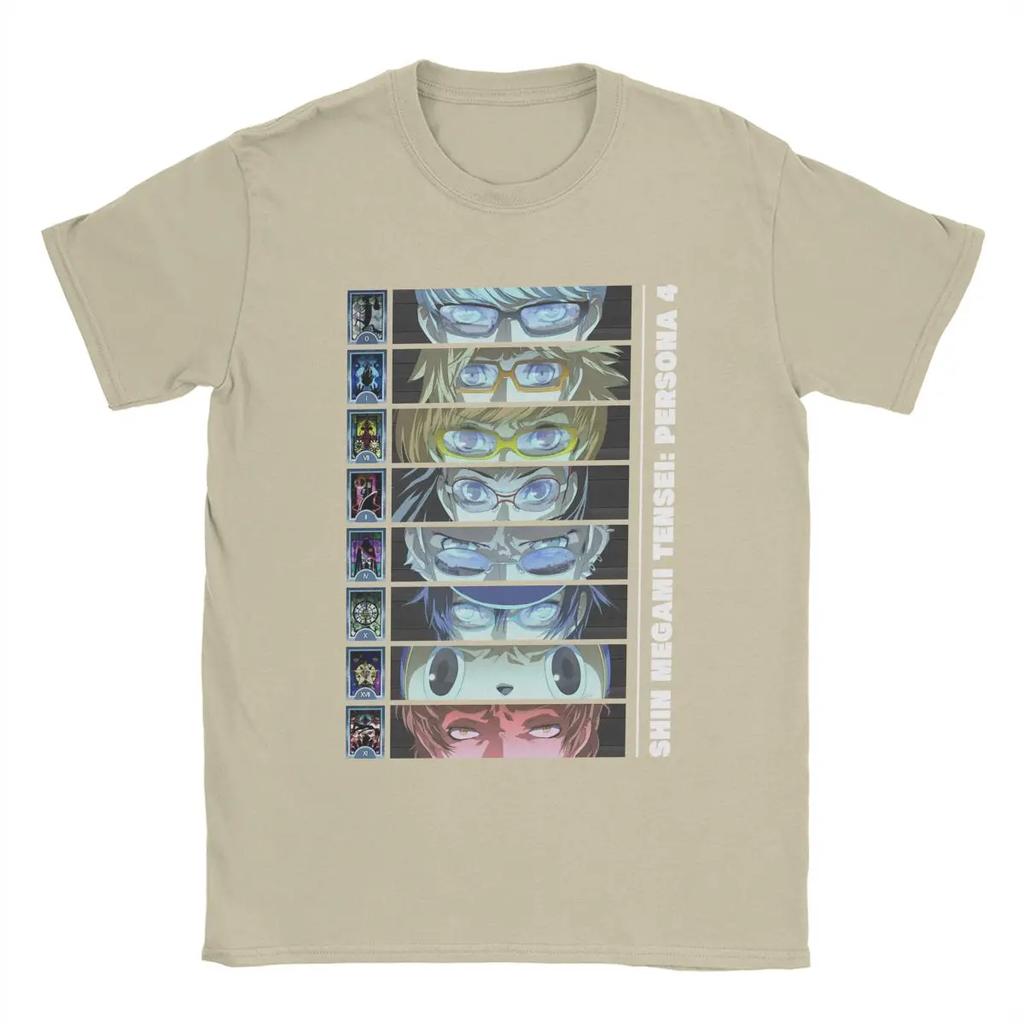 Men Persona 4 T Shirt Investigation Team Cut-ins Arcanas Shinjiro Aragaki Version 100% Cotton Short Sleeve O Neck Tees T-Shirt