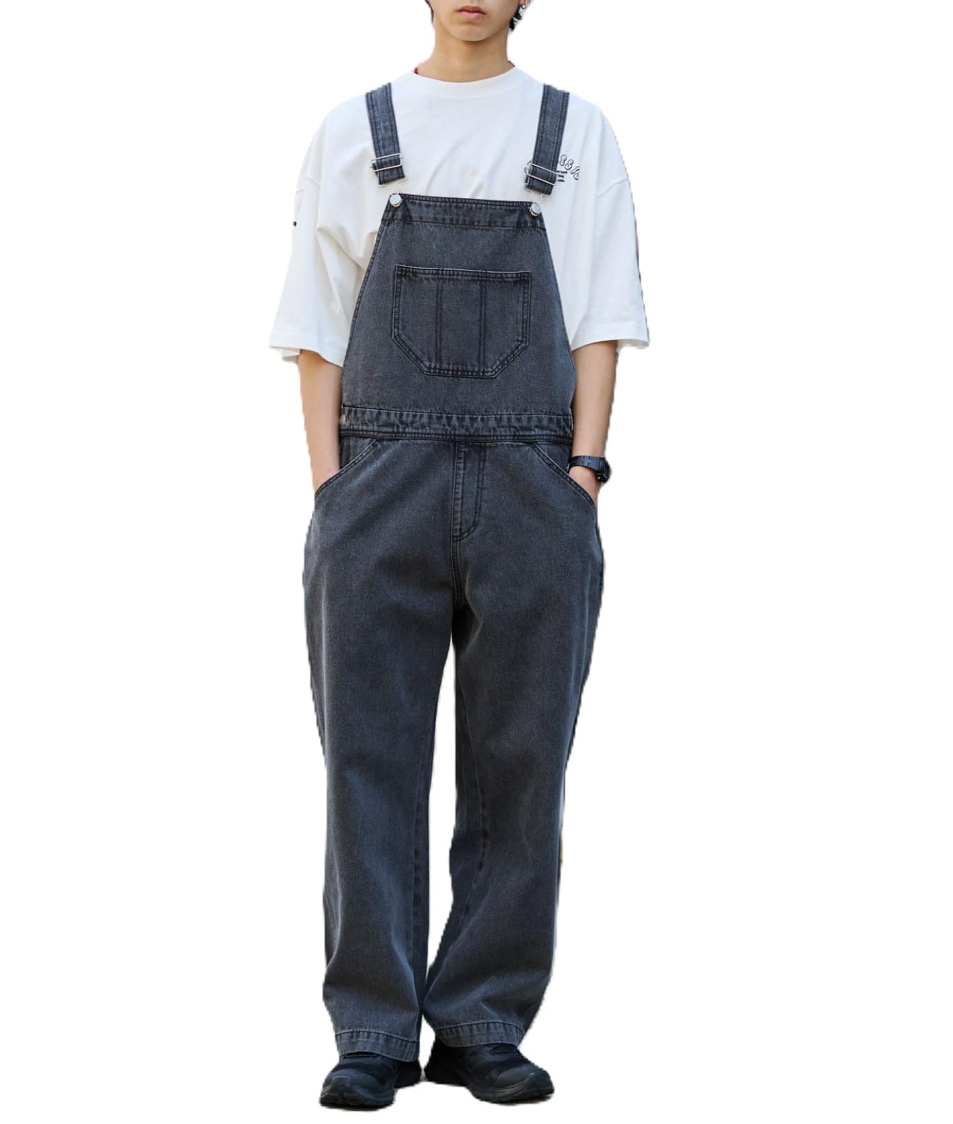 

WEGO Подходящий Деним Размер Черный Лето Подарок Мужской Комбинезон, M, Деним, Одежда,