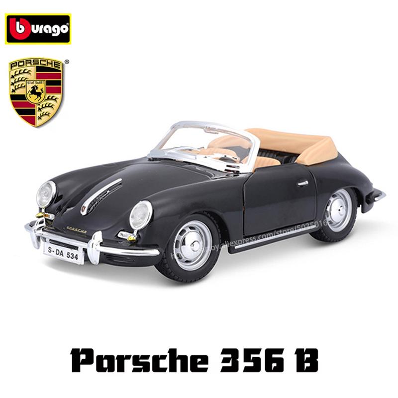 AKEZM1 Bburago 1:24 Porsche 911 GT3 Taycan Turbo S 718 Boxster simulation alloy car model crafts decoration collection toy tools gift