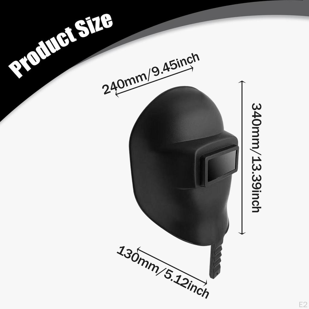Welding Face Cover Large Viewing Headgear Accessory Lightweight for Repair with Handle