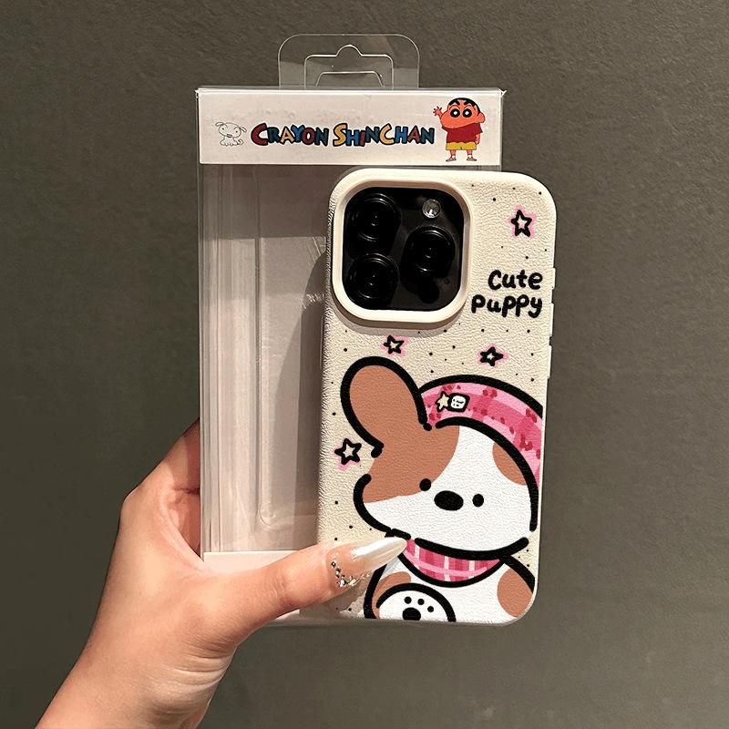 Cartoon Puppy for Apple 16PROMAX Phone Case for IPhone14 Cartoon 13 Skin Texture 12 Soft Case 11/15