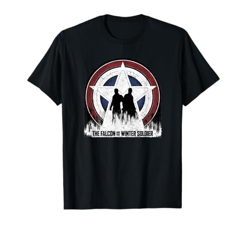 Marvel Falcon and Winter Soldier Silhouette T-Shirt