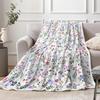 Vintage Flower Blanket Birthday Christmas for Women Girl Gift Spring Floral Blanket Soft Cozy Plush Flannel Fleece Throw Blanket