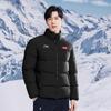 Li Ning Down Jackets Unisex Black Stand Collar Thickened AYMV581-4