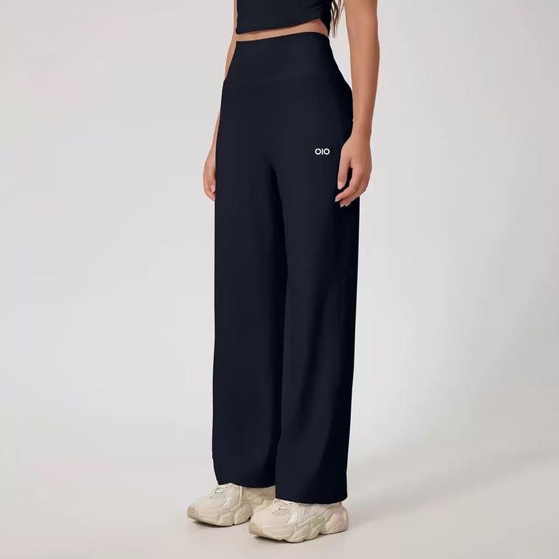 Oiob Casual Sports Pants Female All Year Round Loose High Waist Loose Pants Yoga Fitness Drape Quick-Drying Straight-leg Long Pants