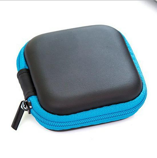 Durable EVA Zipper Data Cable & Earphone Storage Bag