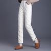 Ya Lu Women's High-Waist Straight-Leg Winter Down Pants