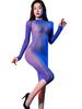 Long Sleeve Glossy Shiny Nylon Transparent Dress Tights Package Hip Minifalda Sexy Vestido Bodystocking Robe Dresses Miniskirt