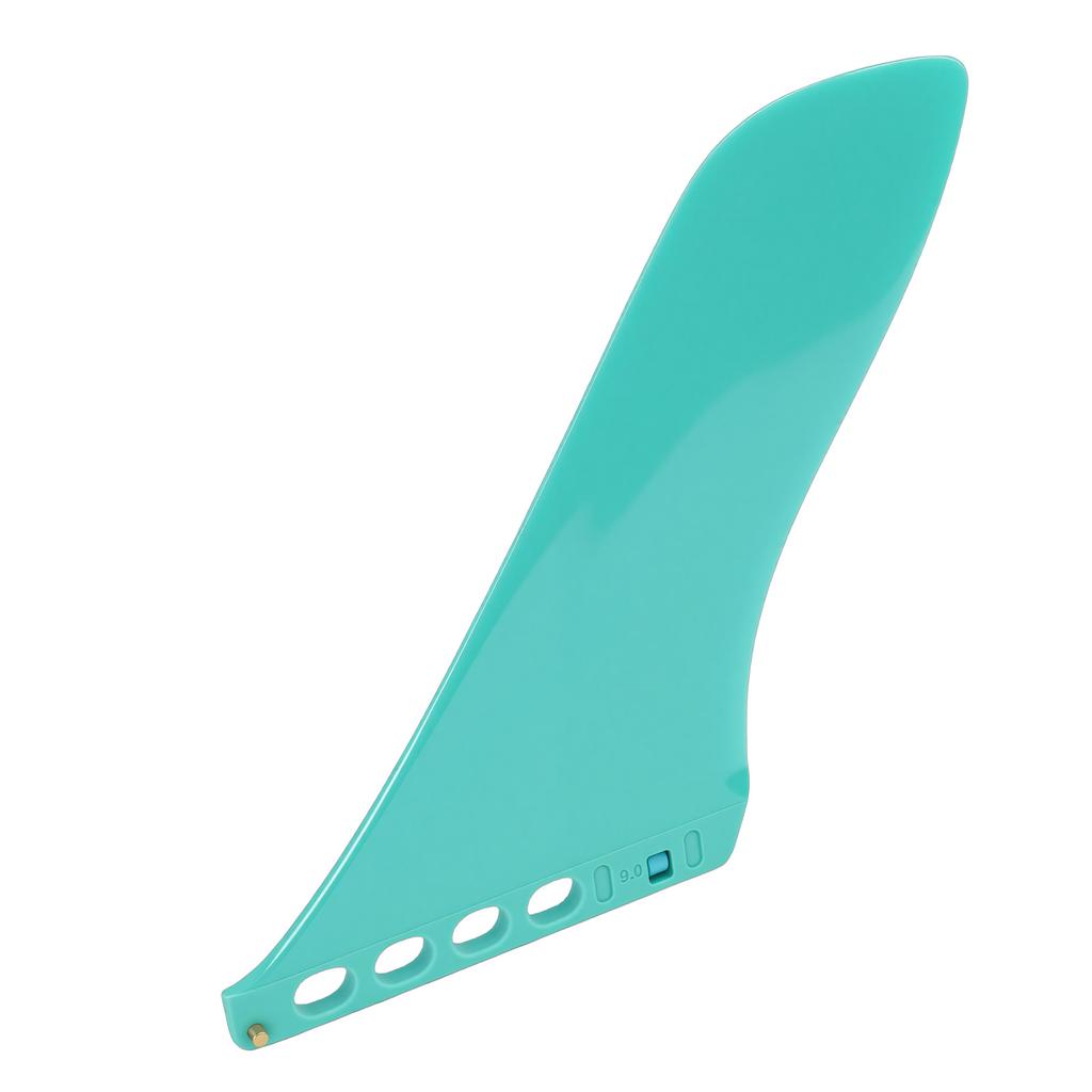 Paddle Board Tail Fin Nylon Fiberglass 9.25 Inch Surf Fin Replacement for Longboard Surfing Accessories Green