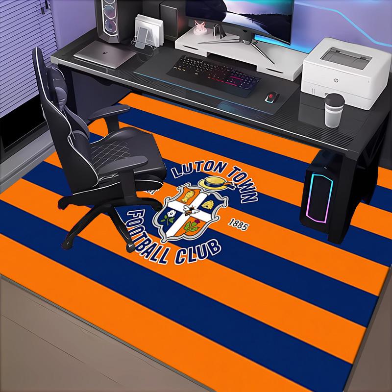 1PC Luton Town Crest Floor Mat for Living Room, Game Rooms, Office, Bedroom, Office Floor Mat Playful Design, Christmas fan gifts