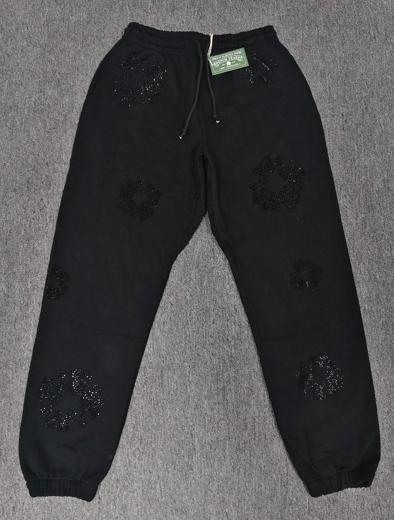 Deluxe Denim Tears Floral Hoodie & Hose Set für Herren