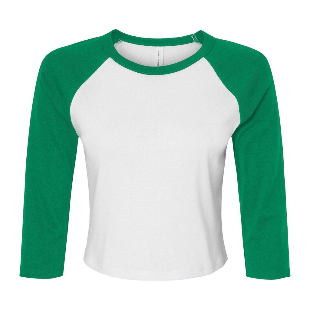 Bella + Canvas Womens/Ladies Micro-Rib Raglan 3/4 Sleeve T-Shirt