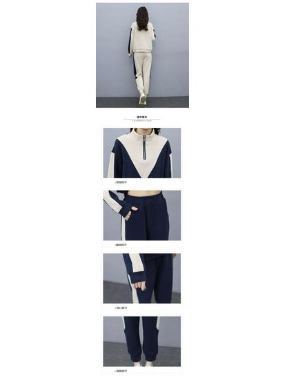 Trendy Plus Velvet Women's Sports Suit: 2026 Autumn/Winter Korean Style Long Sleeve Hoodie & Pants Two-Piece Set