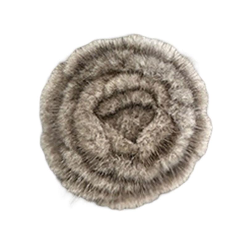 Flower Brooch Pin Imitation Mink Plush Brooch Soft and Comfortable Designs Accessory for Women Various Decoration