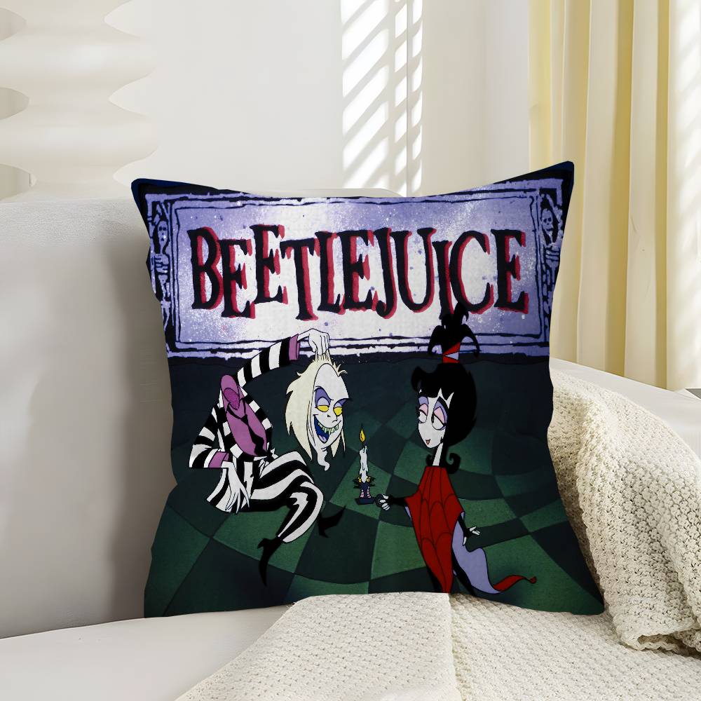 Tim Burton Horror B-Beetlejuice Pillow Gifts Home Office Furnishings Bedroom Sofa Car Cushion Cover case 45x45cm