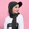1PC New Brim Model Solid Color Women's Scarf Baseball Cap Brim Model Cross-border Versatile Pullover Headscarf Hat