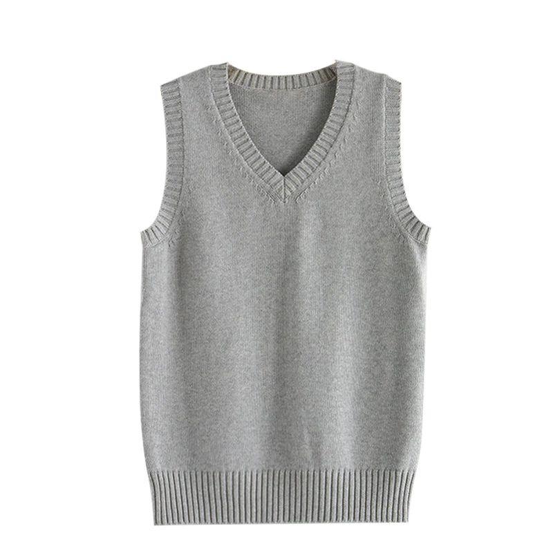 Gilet Scollo a V da Donna Canotta Casual Senza Maniche