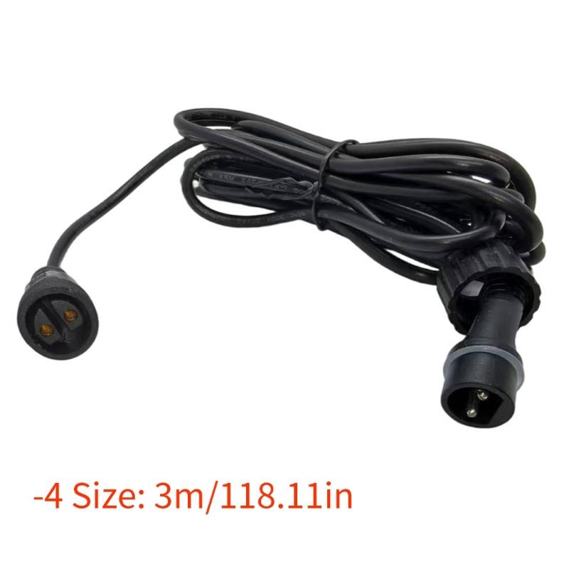 Waterproof Solar Panel Connectors Extension Cable Double Seal Design Suitable for Outdoor Lighting in Rainy Environments