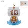Anime One Piece Figure Luffy Thousand Sunny Going Merry Boat Pirate Ship Figurine Toys Action Figures Shanks Diy Assembly Model