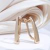 Kinel Rose Gold Color V Shape Earrings For Women Vintage Wedding Jewelry