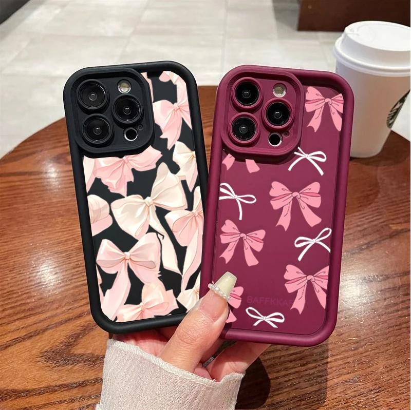 Case For OPPO A18 A38 A3 A5 PRO A3X A5X A40 A60 A58 A78 A94 A74 RENO 11F 12F 14 PRO 7 10 6 5 Lite Realme C53 C63 cover Cute Bow