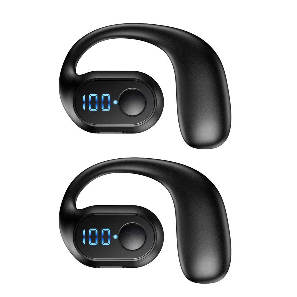 180° Rotating Hifi Stereo Waterproof Wireless Bluetooth Air Conduction Earphone Single Earhook Wear Noise Reduction Earbud With