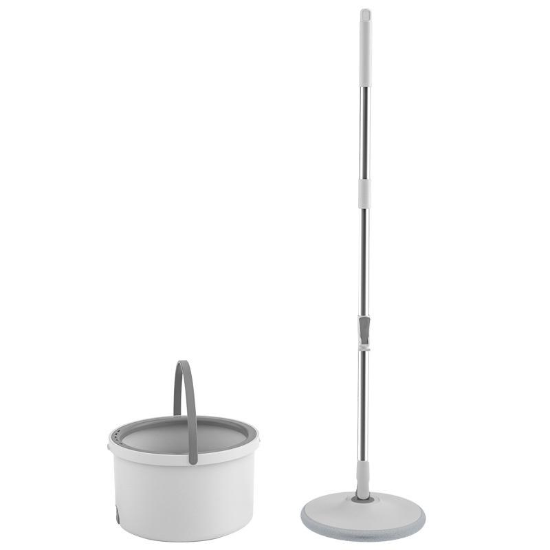 Serpillère plate et seau rotatif pour sol rotatif, séparation de décontamination, chiffon en microfibre, lavage à l'eau, auto-essorage, outils de nettoyage à sec pour la maison