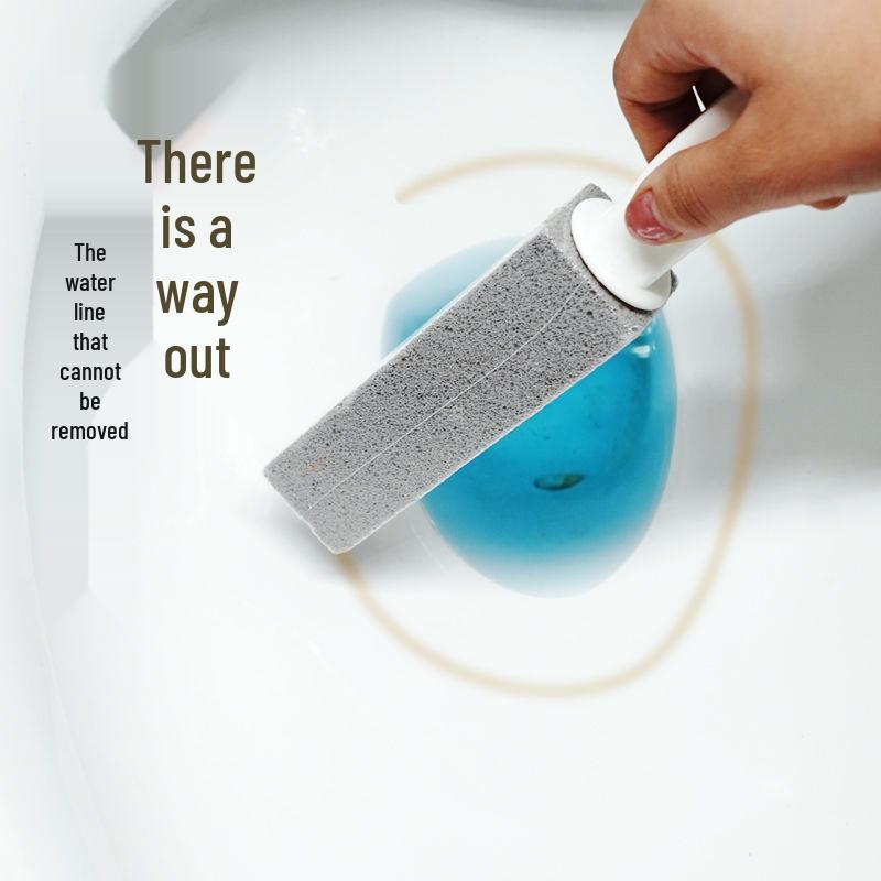 Pumice Toilet Brush - Powerful Descaling & Stain-Removing Cleaner for Hard-to-Reach Areas