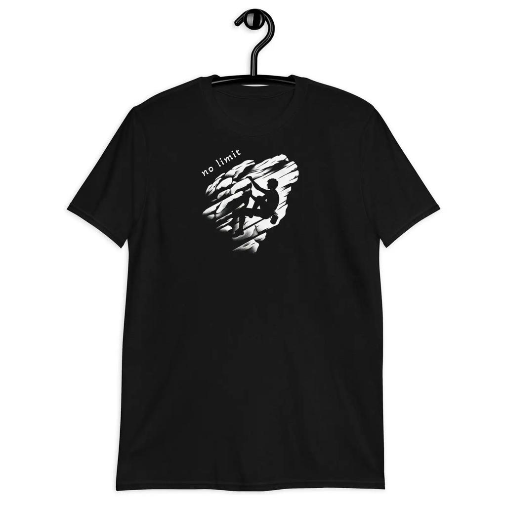 No Limit T Shirt Rock Climber Vintage Washed Slightly Fashion Stretched Stylish Homme Comfortable Soft Designer Clothes