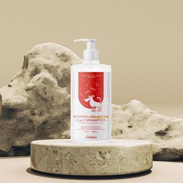 With Shea Shea Butter 2-in-1 Dog Shampoo, Korean pet shampoo