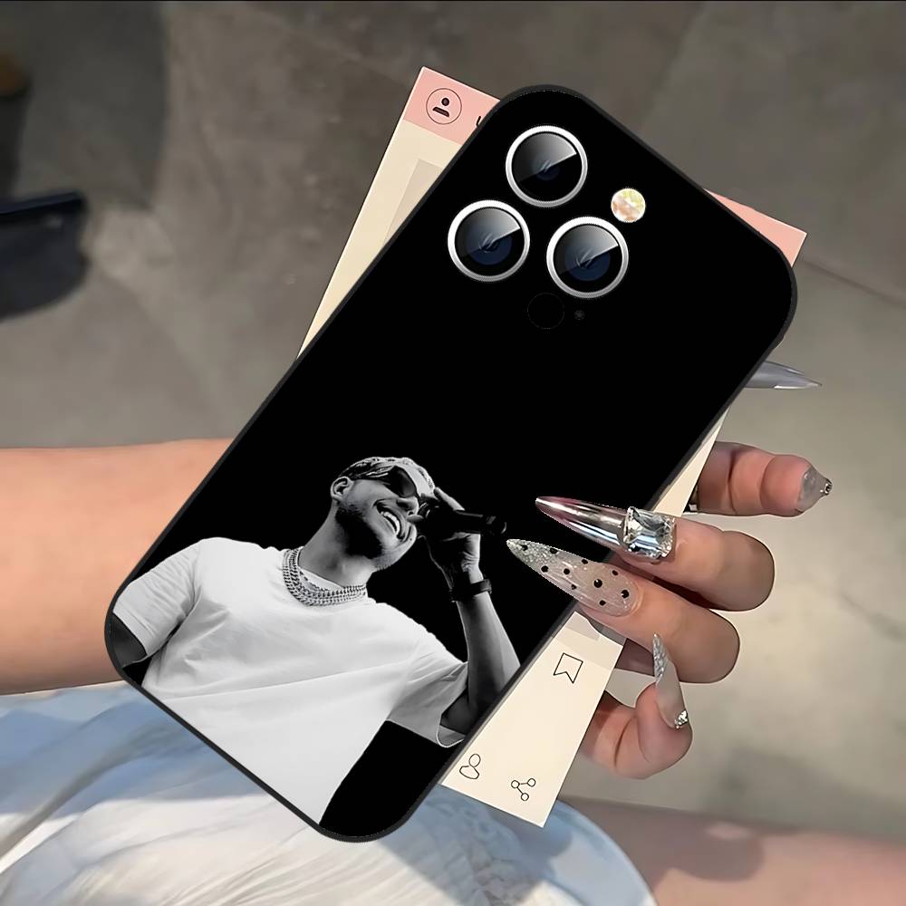 PLK French Rapper Mathieu Phone Case Black Phone Case That Fits For IPhone 17,16,15,11,13,14 Pro Max,Plus,X,Xr,Xs Max,13Mini