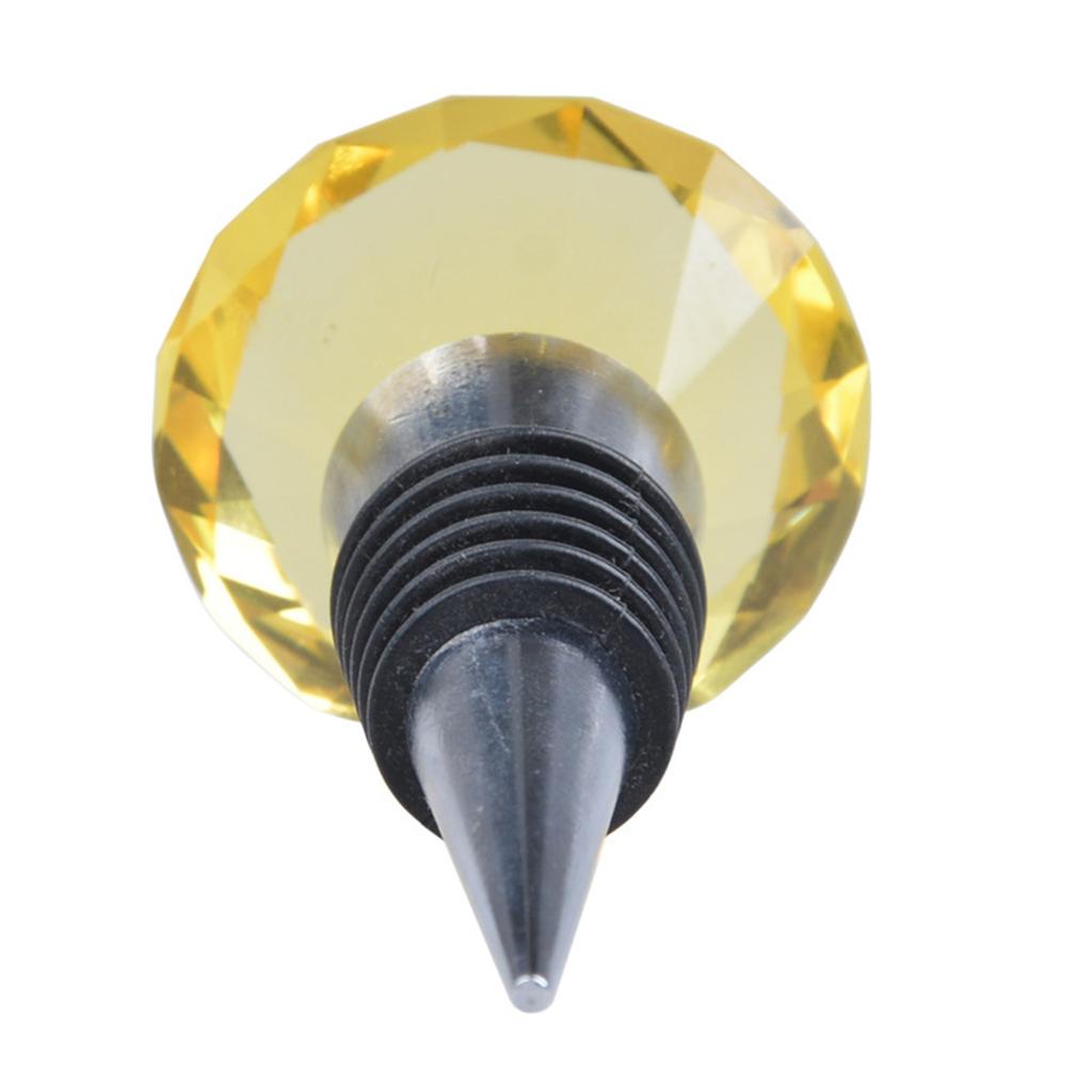 Zinc Alloy Bottle Champagne Corks Wine Stopper Premium Quality Creative Crystal Different Colors Decorative Gift Hom