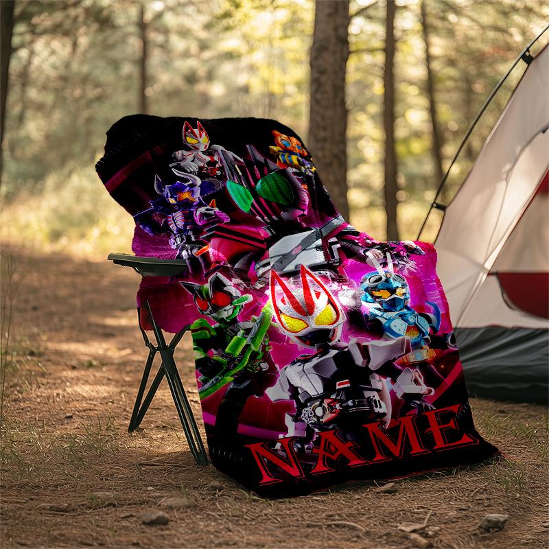 Personalized Custom Name Blanket - Kamen Rider Decade Print Design,Blanket for Sofa,Bed,Travel,Camping - Soft and Warm, Great Gift