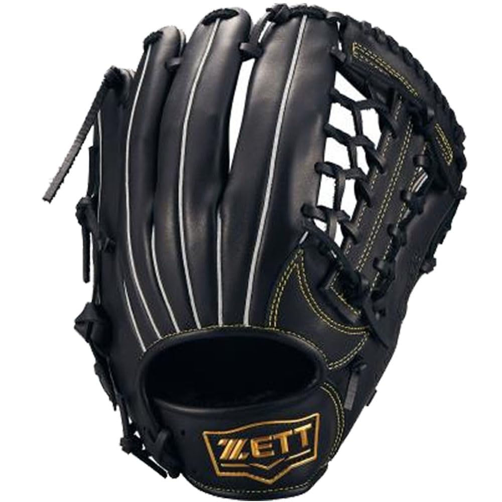 ZETT Soft Steer Baseball Black Size BRGB35530F All-Around Glove, (1900), 5,