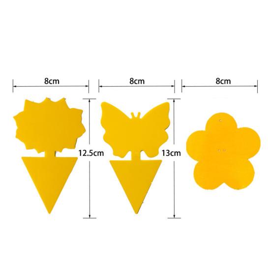 20Pcs Flying Gnat Catcher Insect Dual Sided Yellow Sticky Trap Indoor Outdoor