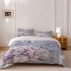 Digital 5D Printing And Dyeing Flower Quilt Cover Pillowcase Three-Piece Bedding Kit