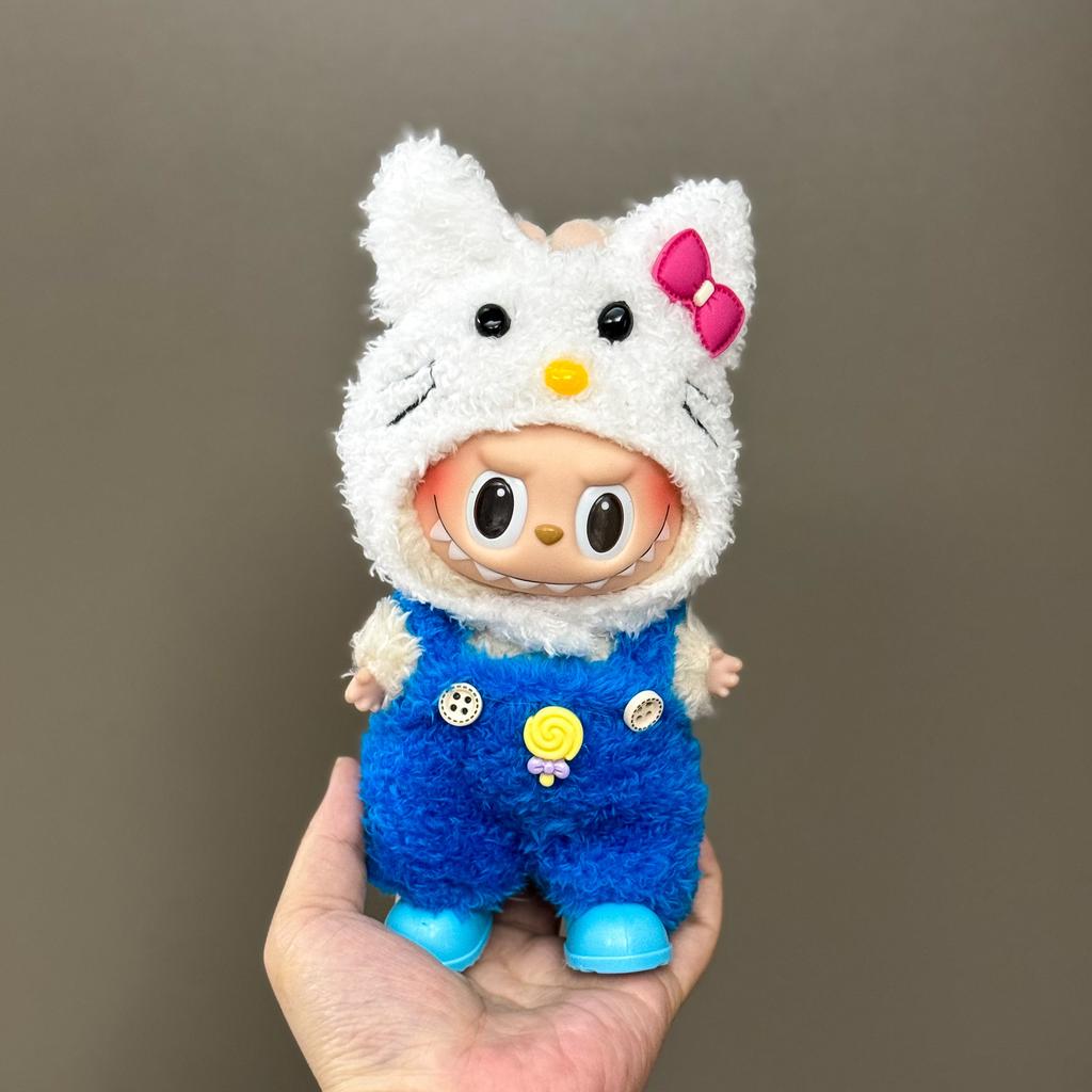 10cm 7 Pezzi Vestiti Per Labubu Set Accessori Gonna Pantaloni Cappello Dolce E Carino Stile Principessa Bambola Vestire Giocattoli Regalo