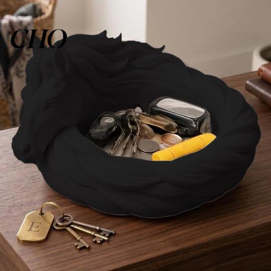 Storage Tray Catchall Bowl, Horse Elephant Fox Cat Shape Tray, Desktop Organizer Scratch-Proof Large Capacity Organizer, for Keys Headphones Lipstick