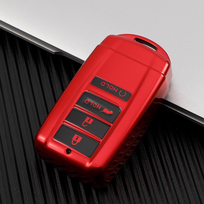 

Honda Acura RDX RLX MDX CDX Key Cover with Gold Edge - Fits TLX-L NSX Models PE Bag Packing