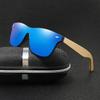 Wood Cycling Sunglasses Men Women Square Bamboo Women for Women Men Mirror Sun Glasses Oversize Retro De Sol Masculino Handmade