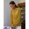 BITCED Moda Donna Casual Tinta Unita Stampa Manica Lunga Girocollo Camicie & Bluse