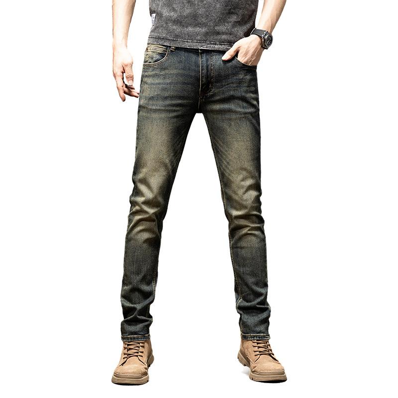 2024 Autumn And Winter New Men'S Jeans Casual Loose Trendy Brand Retro Straight Tube Versatile Simple Four Season Wearable Pants