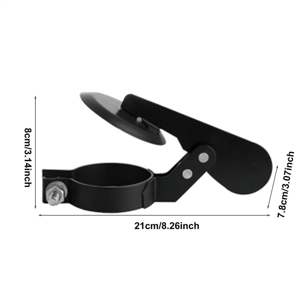 Tractor Exhaust Flapper Tractor Exhaust Weather Flap Multipurpose Carbon Steel Rain Flap Wear-Resistant Black Exhaust Cover