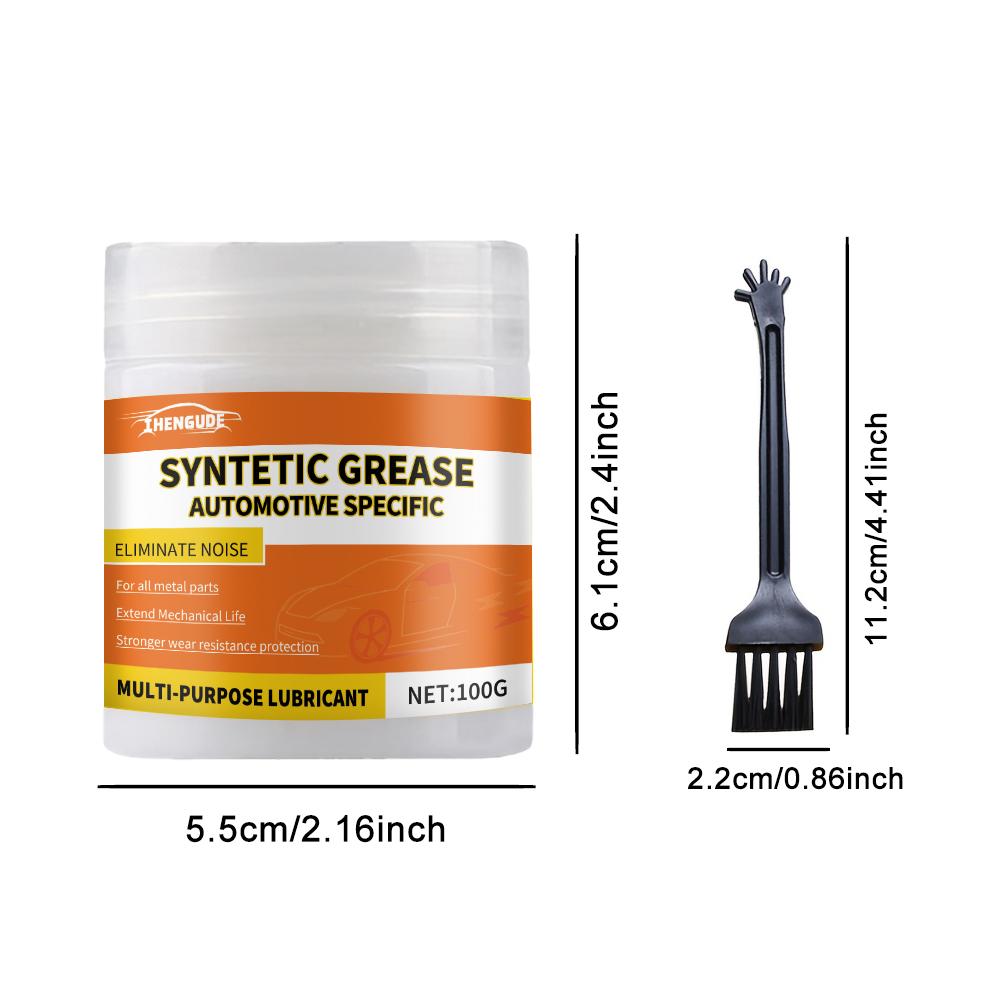 

100g Multi-Purpose Synthetic Grease - Heavy-Duty Lubricant with Anti-Wear and Noise Reduction Properties, Suitable for Cars, Motorcycles,